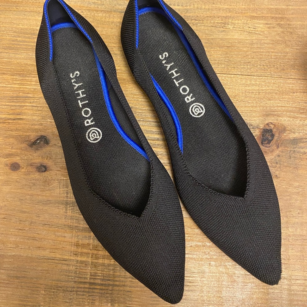 Rothy’s The Point black flats size 12